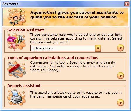 Aquarium fish selection tool